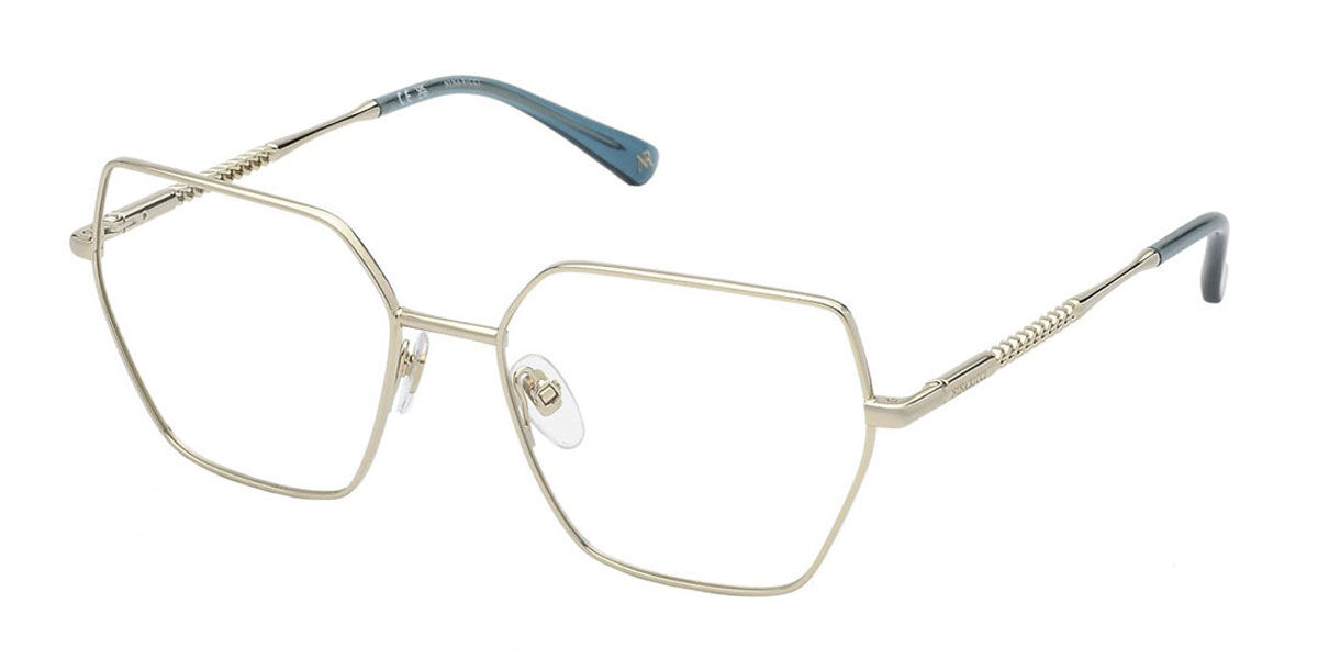 Image of Nina Ricci VNR354 0594 54 Złote Damskie Okulary Korekcyjne PL