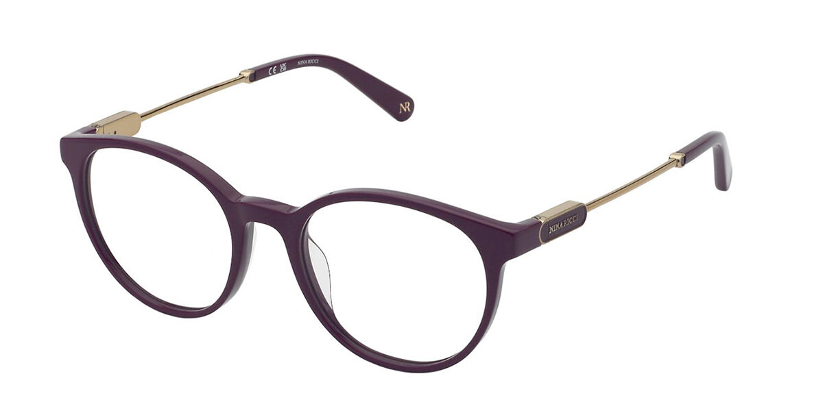 Image of Nina Ricci VNR373 09FD 50 Purple Glasögon (Endast Båge) Kvinna SEK