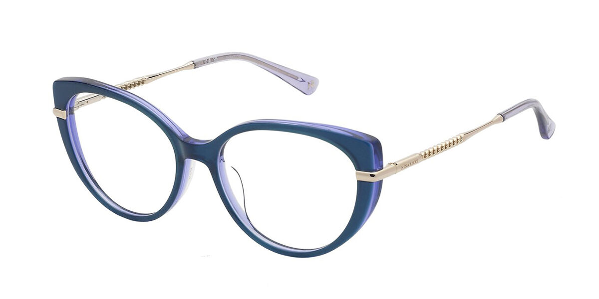 Image of Nina Ricci VNR374 06YF 53 Niebieskie Damskie Okulary Korekcyjne PL