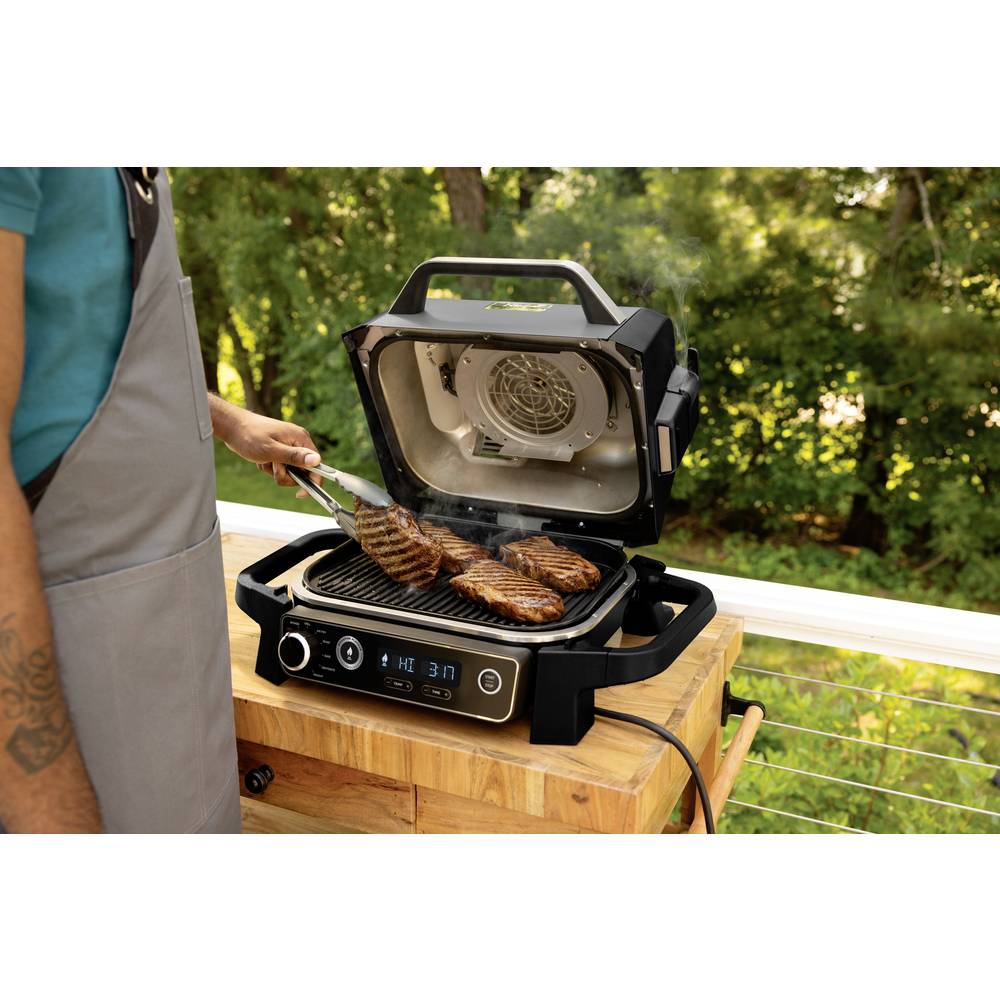 Image of Ninja Woodfire Electric Electric grill Heat convection Black Silver (matt)
