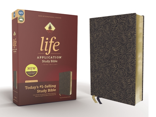 Image of Niv Life Application Study Bible Third Edition Bonded Leather Navy Red Letter Edition