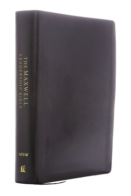 Image of Niv Maxwell Leadership Bible 3rd Edition Premium Bonded Leather Burgundy Comfort Print