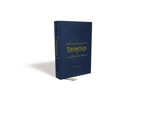 Image of Niv Thompson Chain-Reference Bible Hardcover Navy Red Letter Comfort Print