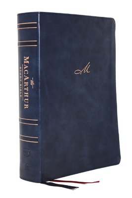 Image of Nkjv MacArthur Study Bible 2nd Edition Leathersoft Blue Comfort Print: Unleashing God's Truth One Verse at a Time