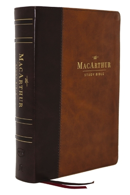 Image of Nkjv MacArthur Study Bible 2nd Edition Leathersoft Brown Indexed Comfort Print: Unleashing God's Truth One Verse at a Time