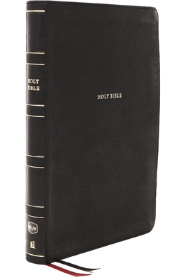 Image of Nkjv Reference Bible Center-Column Giant Print Leathersoft Black Red Letter Edition Thumb Indexed Comfort Print: Holy Bible New King James Ver
