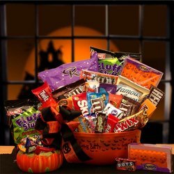 Image of No Tricks Just Treats Halloween Goodie Bucket