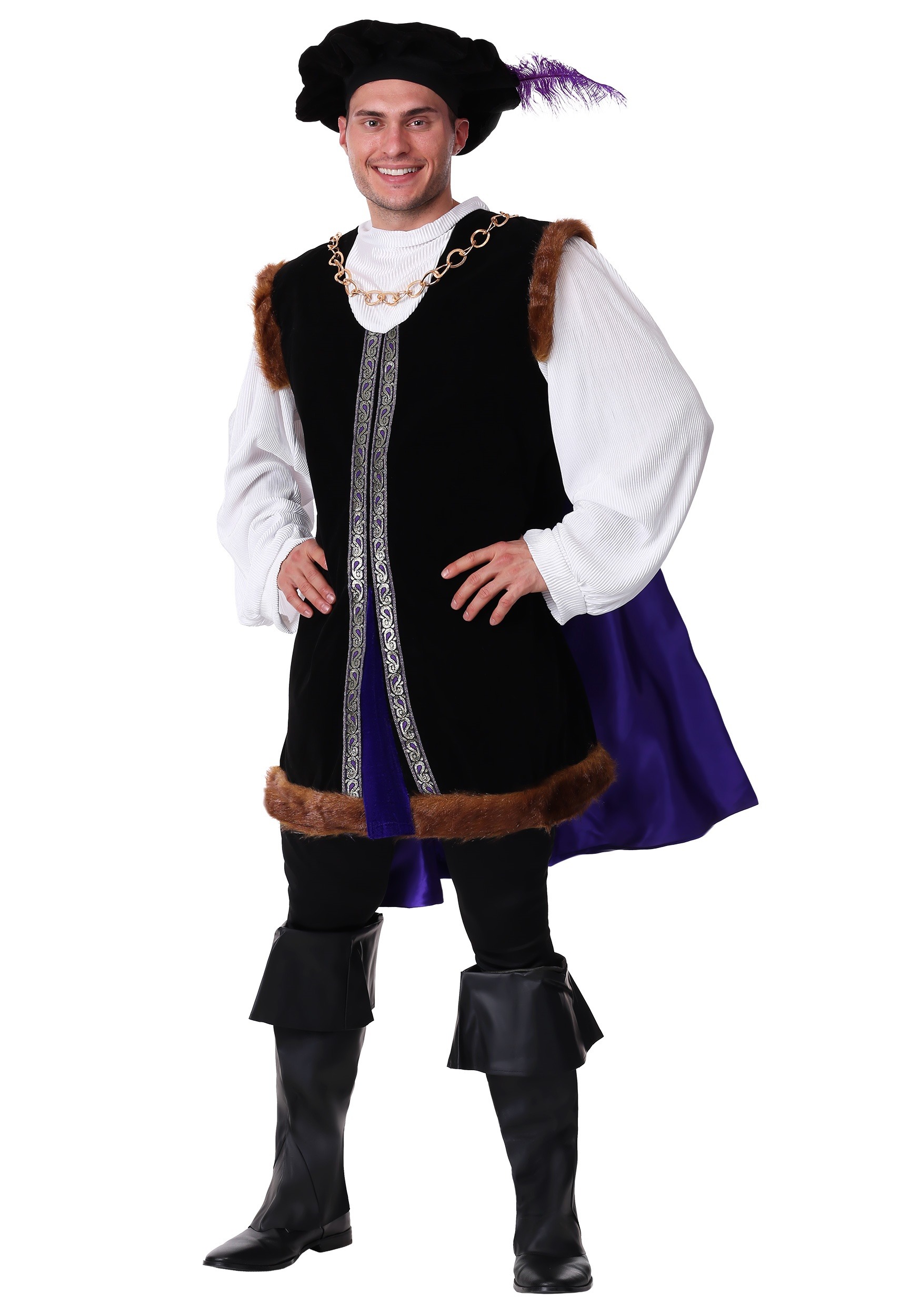 Image of Noble Renaissance Man Costume - Renaissance Prince Costumes ID FUN3007AD-L