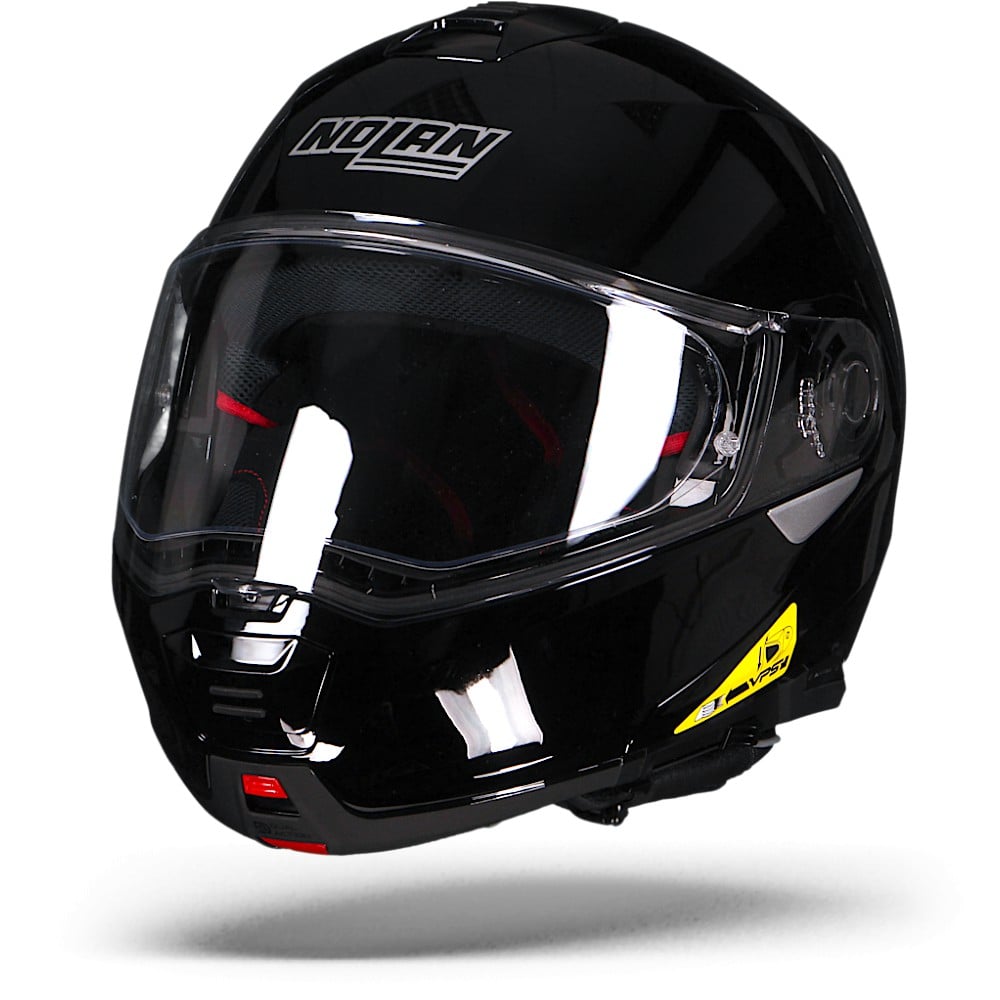 Image of Nolan N100-5 Classic Glossy Black N-Com 003 Modular Helmet Size 2XL ID 8030635861440