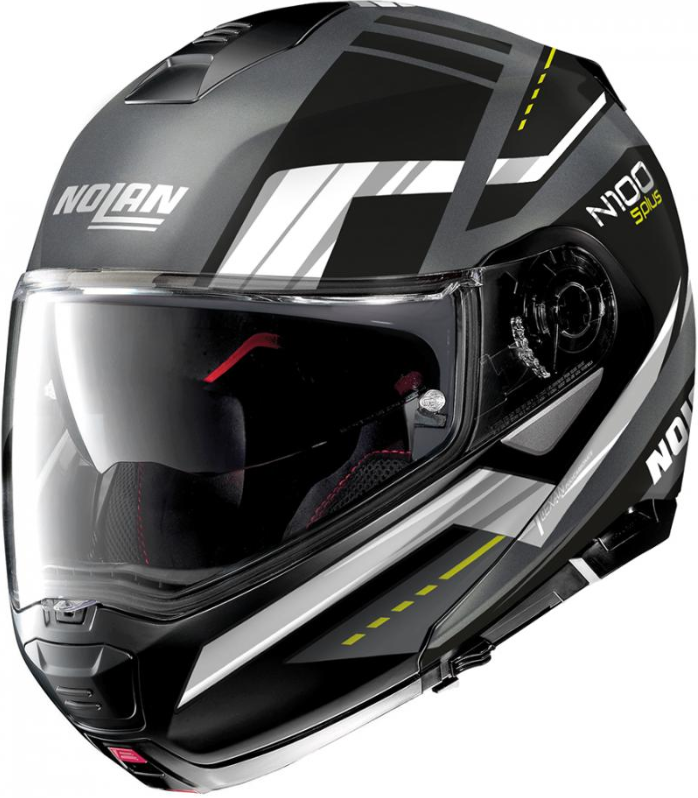 Image of Nolan N100-5 P Illuvium 59 Flat Lava Grey Modular Helmet Size XS EN