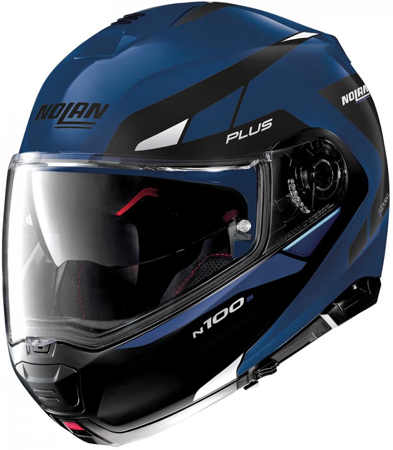 Image of Nolan N100-5 P Milestone 56 Flat Cayman Blue Modular Helmet Size XS EN