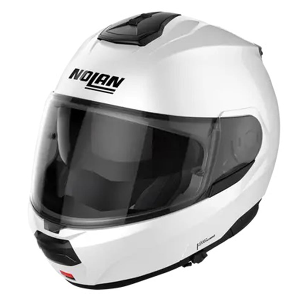 Image of Nolan N100-6 Special N-COM 015 Pure White Modular Helmet Size S ID 8054945047301