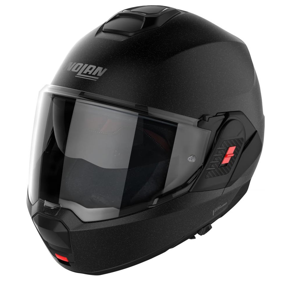 Image of Nolan N120-1 Special N-COM 009 Black Graphite Modular Helmet Talla XS