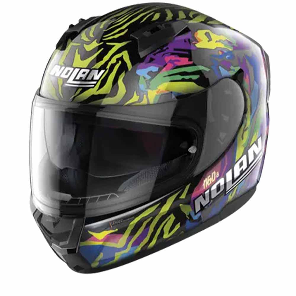 Image of Nolan N60-6 BARRIO 068 Metal Black Multicolor Full Face Helmet Size S ID 8054945021554