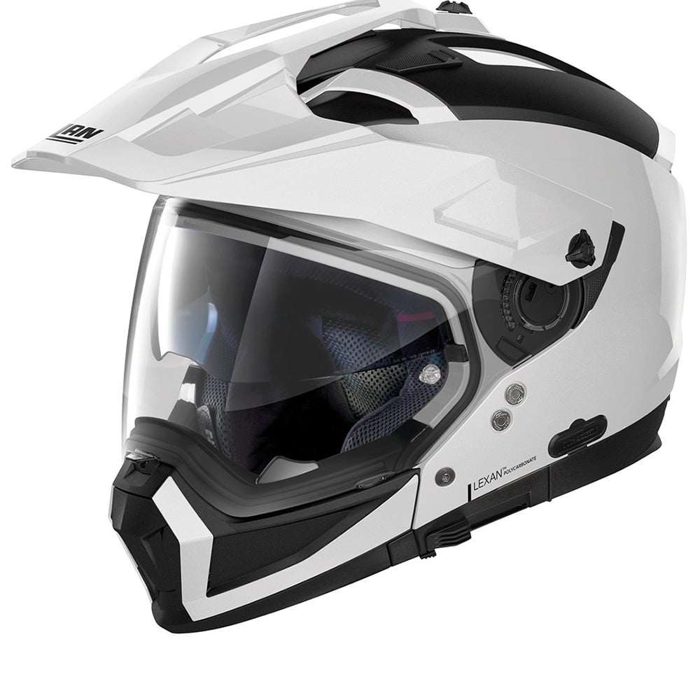 Image of Nolan N70-2 X Classic 5 Metal White ECE 2206 Multi Helmet Size M ID 8054945007091