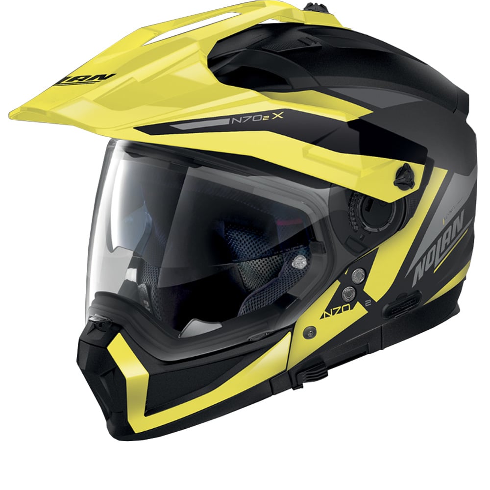Image of Nolan N70-2 X Stunner 51 Flat Black ECE 2206 Multi Helmet Size 2XL EN