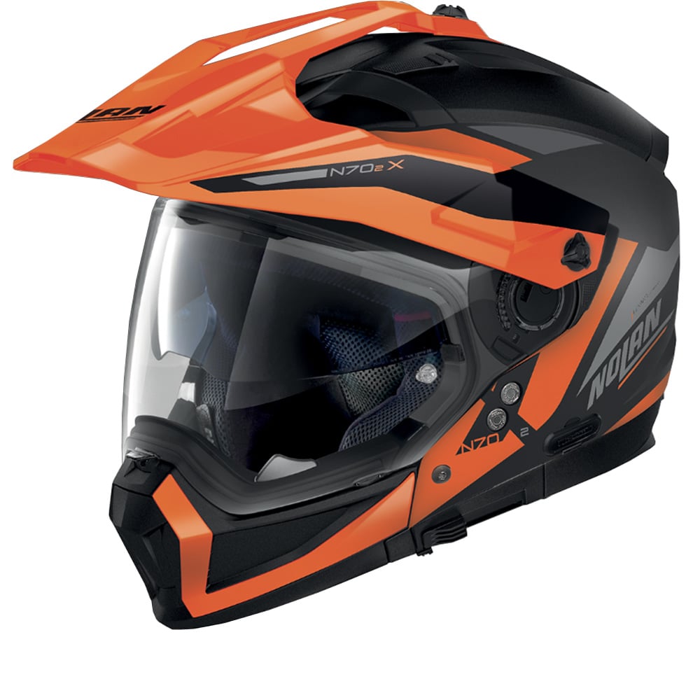 Image of Nolan N70-2 X Stunner 52 Flat Black ECE 2206 Multi Helmet Size XS EN