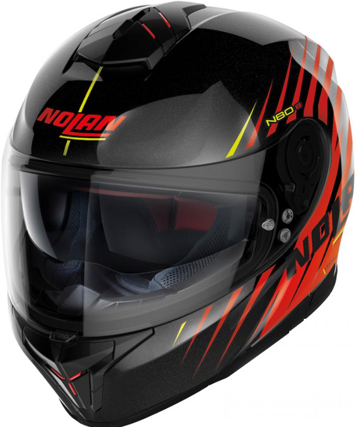Image of Nolan N80-8 Kosmos 65 Metal Black Full Face Helmet Size 2XL EN