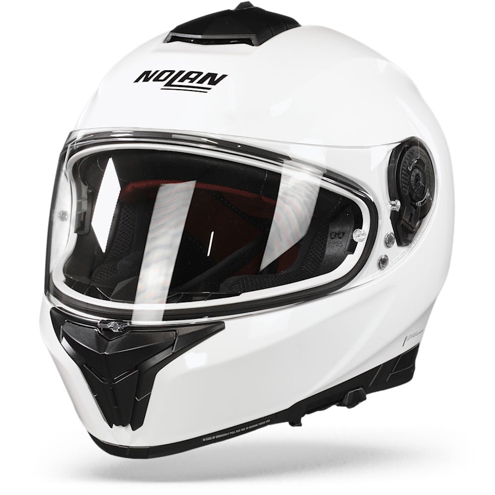 Image of Nolan N80-8 Special N-Com 15 Pure White Full Face Helmet Talla 2XL