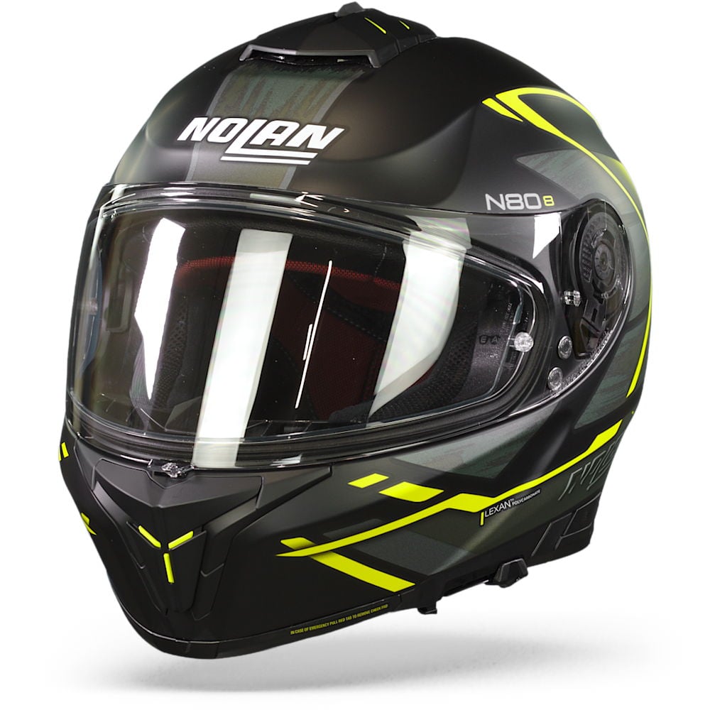 Image of Nolan N80-8 Thunderbolt N-Co 028 Full Face Helmet Size XL ID 8030635012262