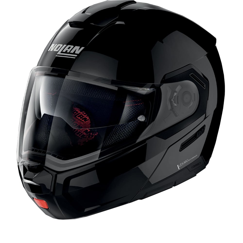 Image of Nolan N90-3 Classic 3 Glossy Black ECE 2206 Modular Helmet Size L EN