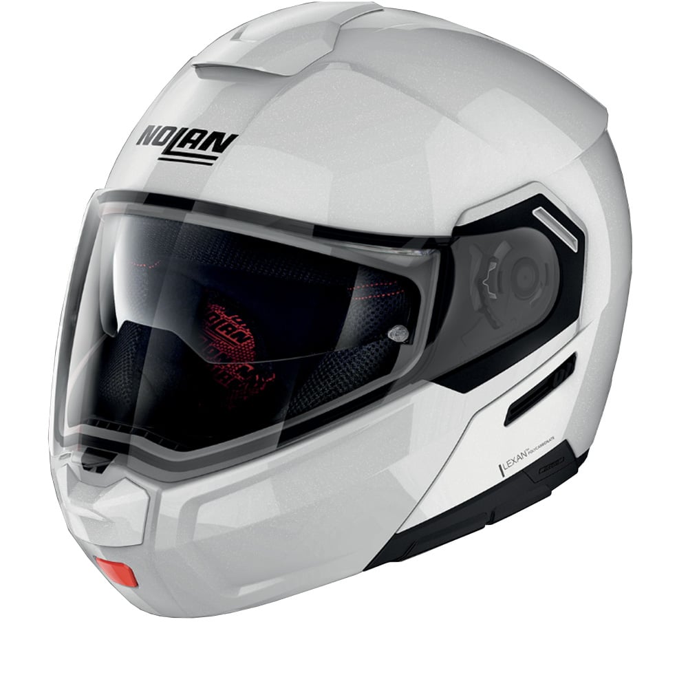 Image of Nolan N90-3 Classic 5 Metal White ECE 2206 Modular Helmet Size M ID 8054945008845