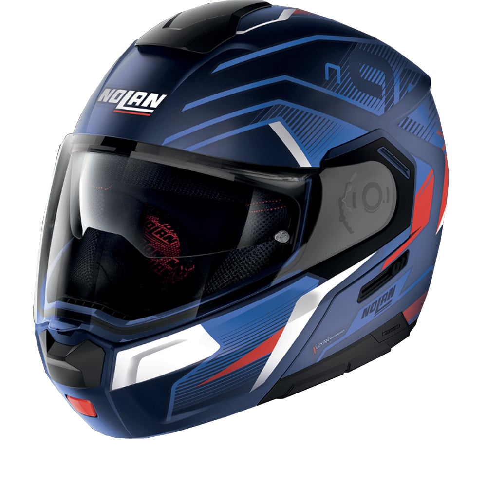 Image of Nolan N90-3 Comeback 46 Flat Cayman Blue ECE 2206 Modular Helmet Size 2XL EN