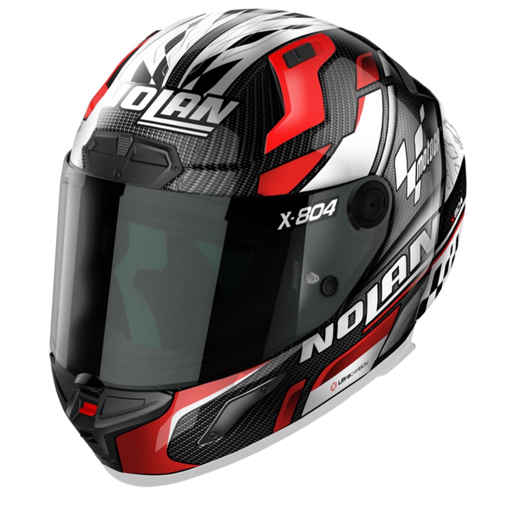 Image of Nolan X-804 RS Ultra Carbon Moto GP 022 Full Face Helmet Size L ID 8054945042450