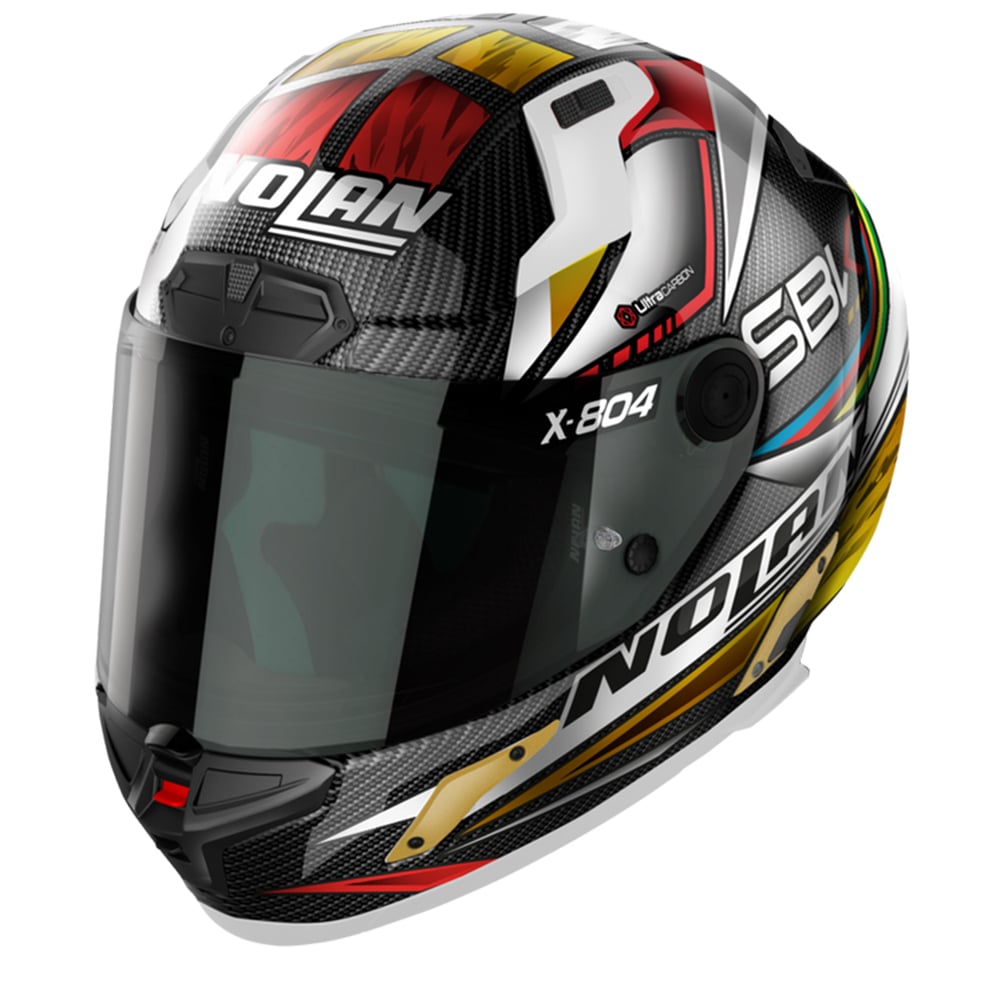 Image of Nolan X-804 RS Ultra Carbon SBK 023 Full Face Helmet Size S ID 8054945042344