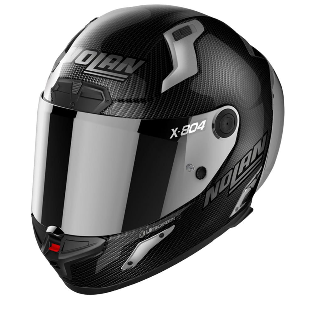 Image of Nolan X-804 RS Ultra Carbon Silver Edition 004 Full Face Helmet Size 2XL ID 8054945039627