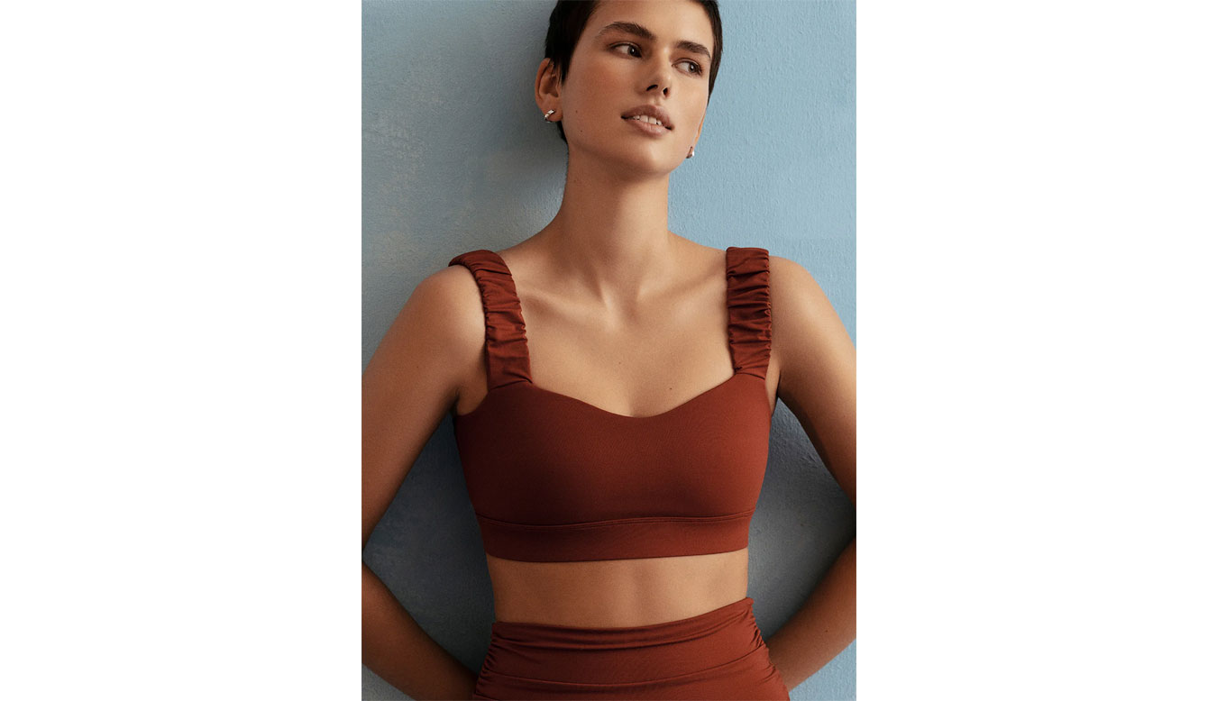 Image of Norba Ruffle Wave Bra Sienna PL