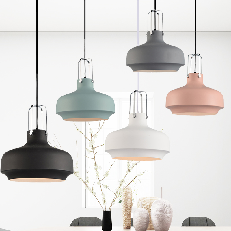Image of Nordic Pendant Lights Post Modern Minimalist Dining Room Pendant Lamp Kitchen Lighting Hanging American Industrial Single Head Lamps
