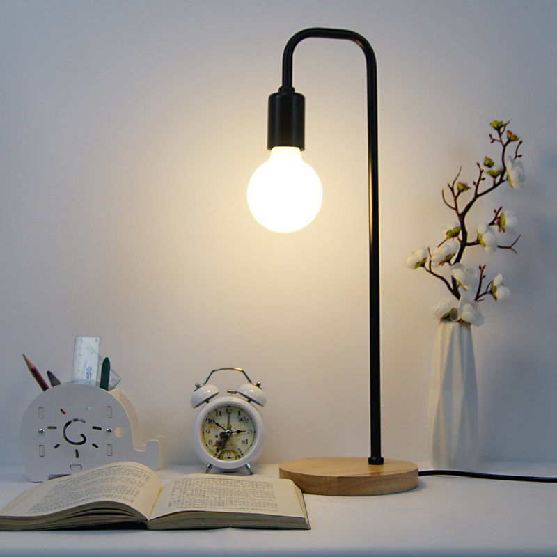 Image of Nordic led Desk Lamp Student Eye Dormitory Learning Modern led Reading Light Bedroom Bedside Table Lamps Office Work