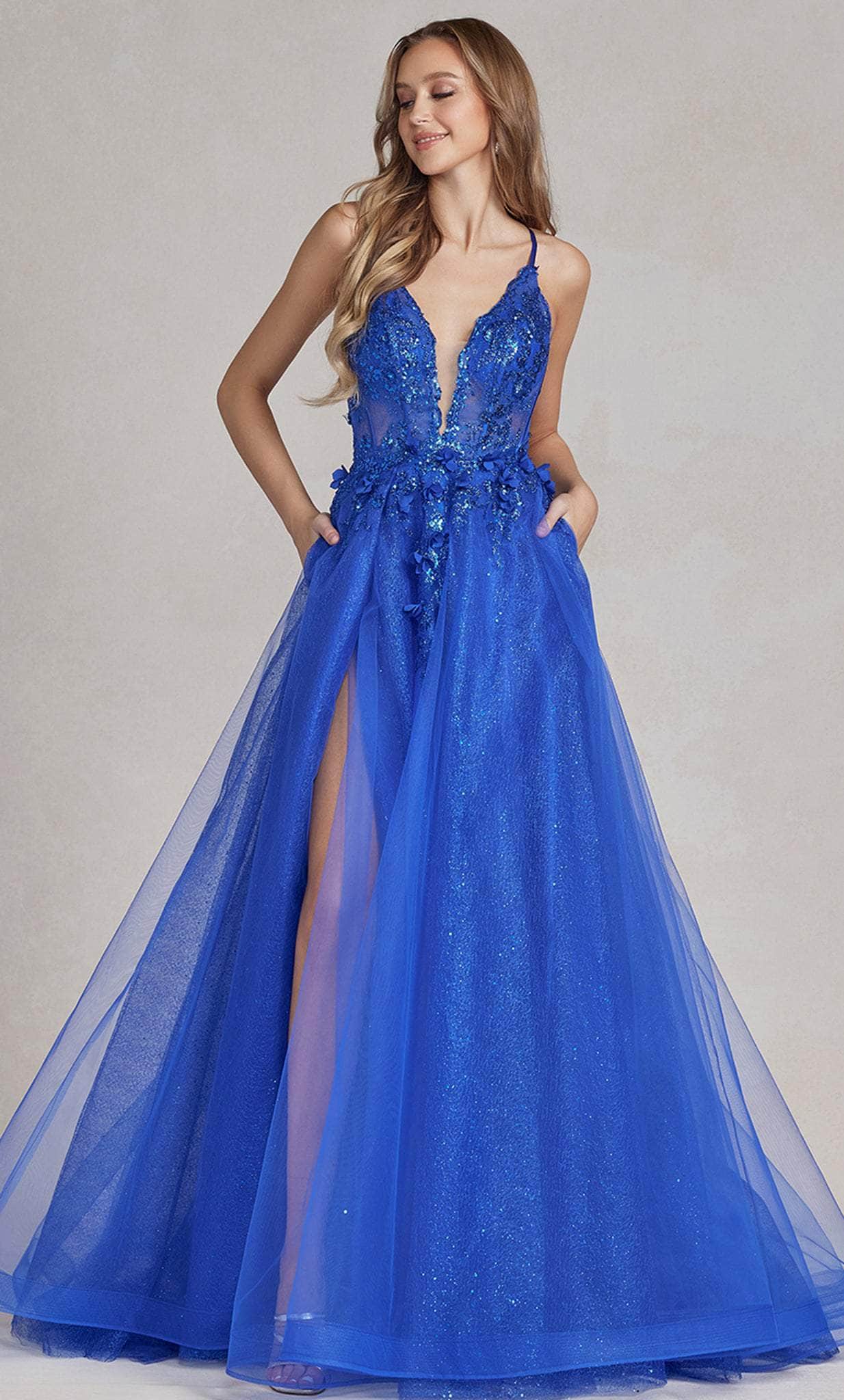 Image of Nox Anabel C1113 - Tulle Skirt Prom Gown