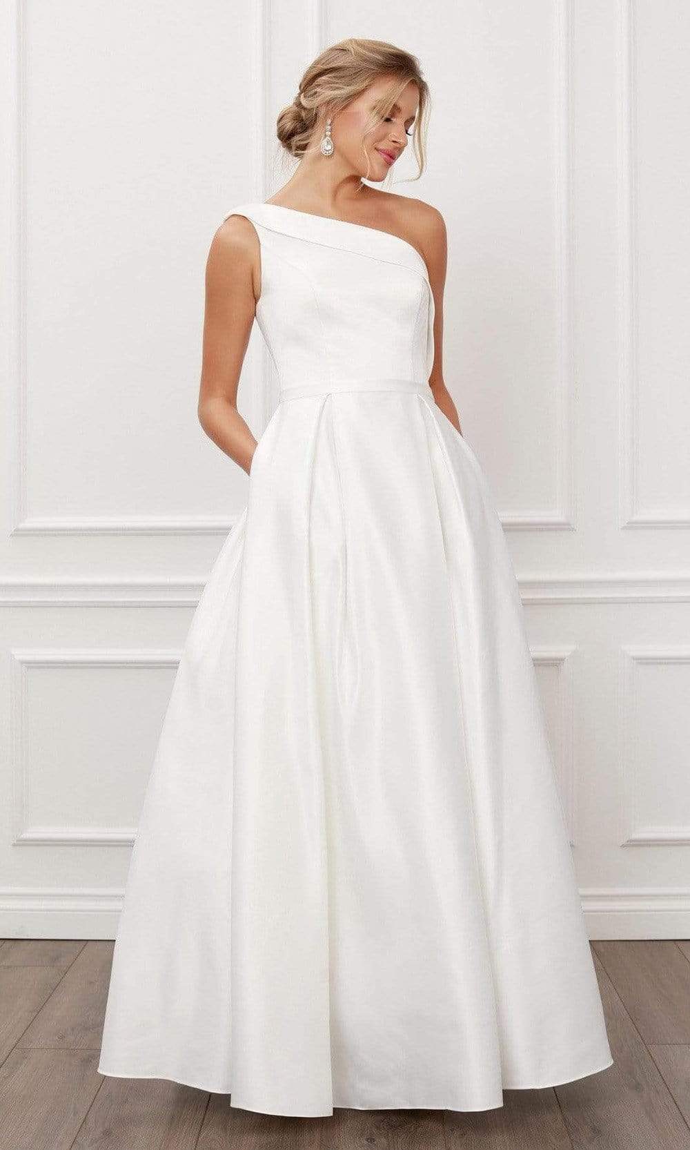 Image of Nox Anabel - E469 One Shoulder A-Line Evening Dress