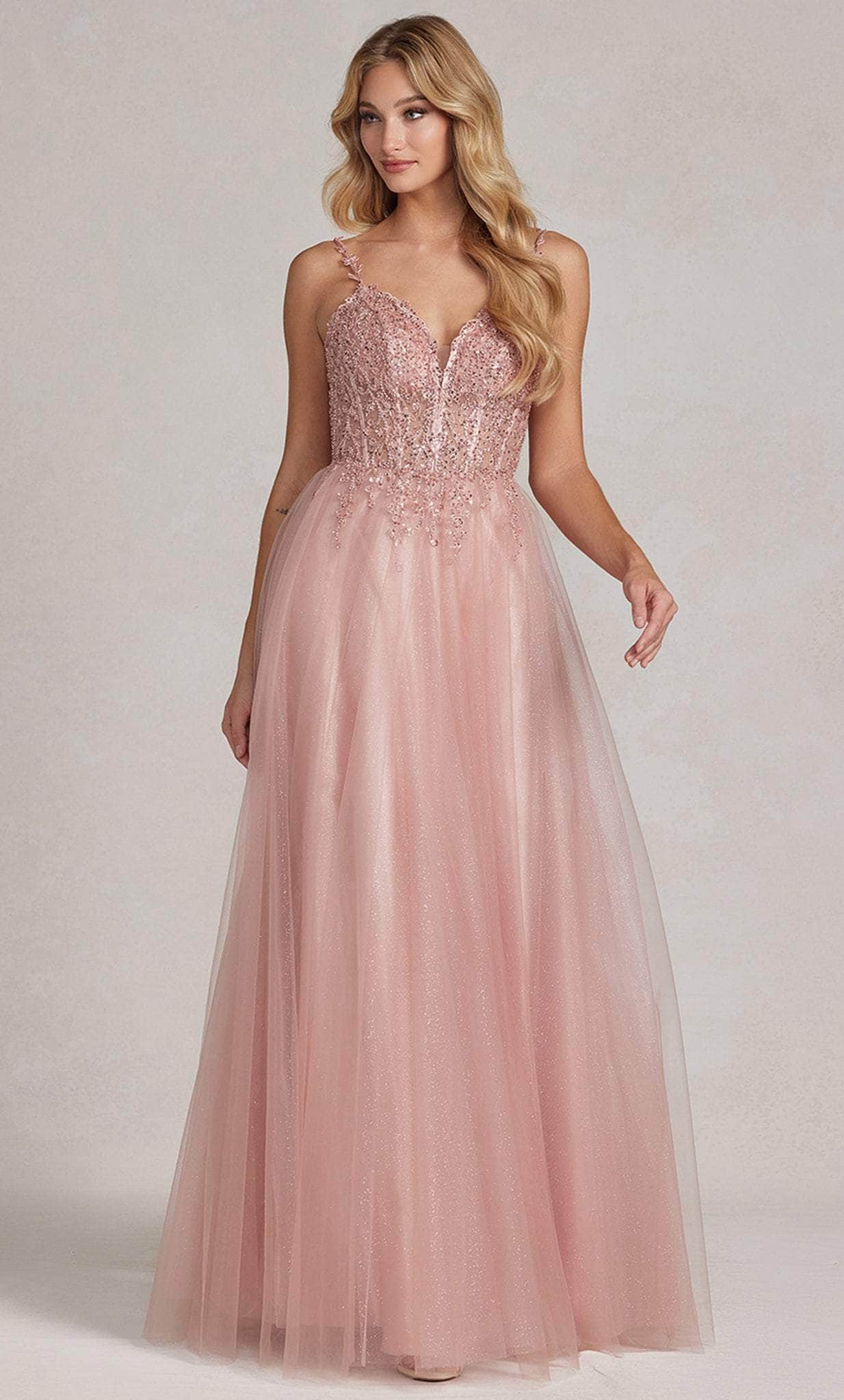 Image of Nox Anabel F1086 - Sheer Bodice Prom Gown