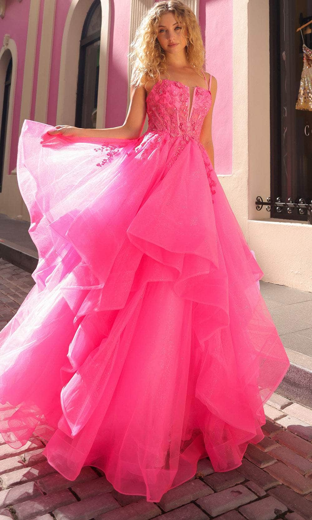 Image of Nox Anabel H1351 - Tiered Ruffle Prom Dress