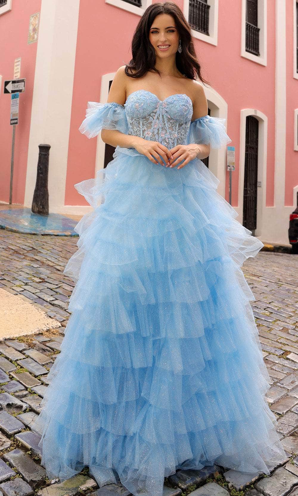 Image of Nox Anabel T1338 - Sweetheart Embellished Corset Prom Dress