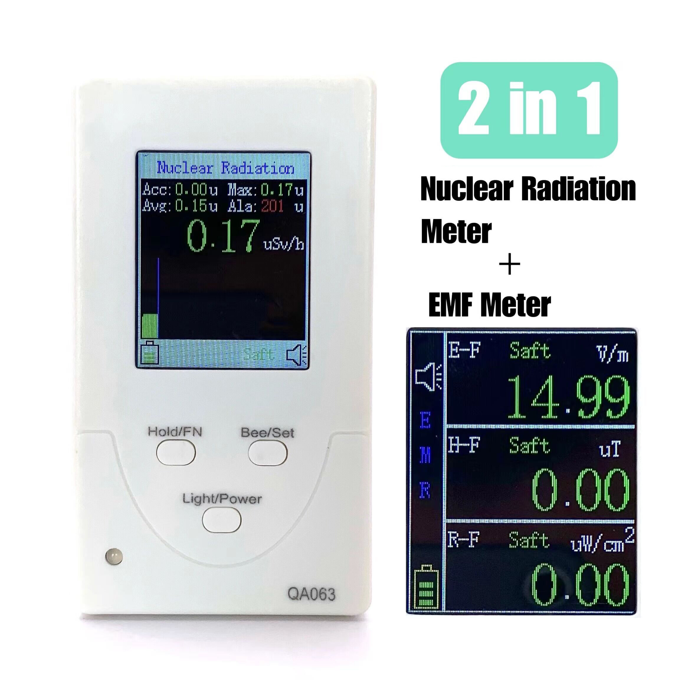 Image of Nuclear Radiation Tester Electromagnetic Radiometer Radiation Dosimeter Geiger Counter Personals Dosimeter X-ray Beta Ga