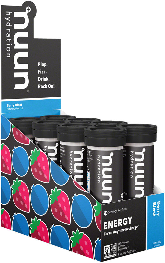 Image of Nuun Energy Hydration Tablets - Berry Blast Box of 8 Tubes