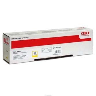 Image of OKI 44643001 sárga (yellow) eredeti toner HU ID 3664