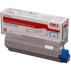 Image of OKI 46471103 azuriu (cyan) toner original RO ID 10827