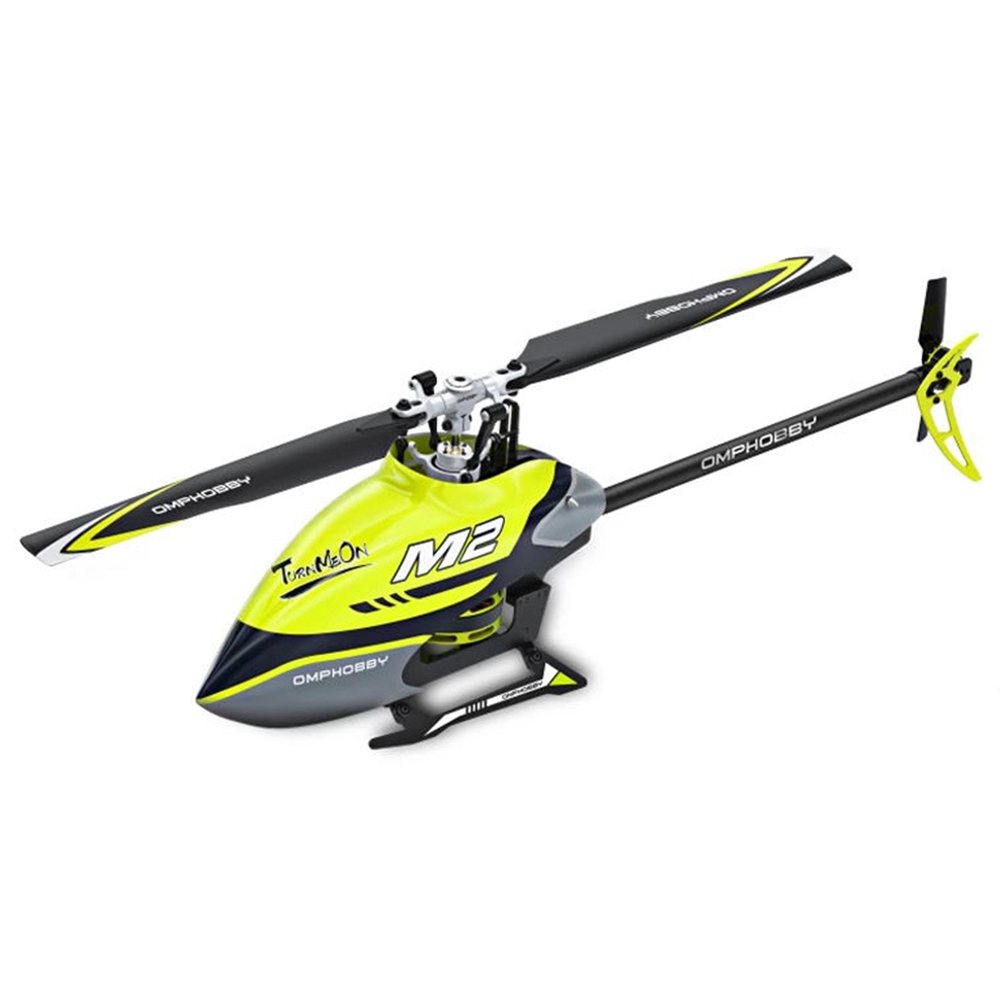 Image of OMPHOBBY M2 400mm Dual Brushless Motor Direct Drive Violent 3D Flight RC Helicopter Model With OFS FC BNF - Yellow