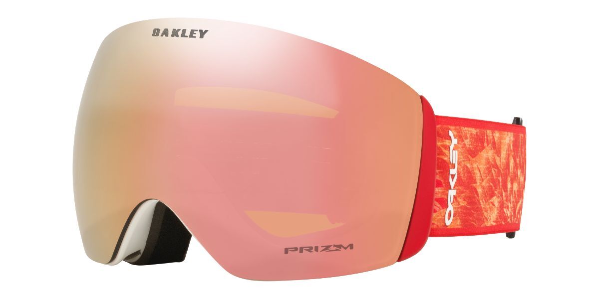 Image of Oakley Óculos de Esquis OO7050 FLIGHT DECK L 7050C3 Óculos de Sol Vermelhos Masculino PRT