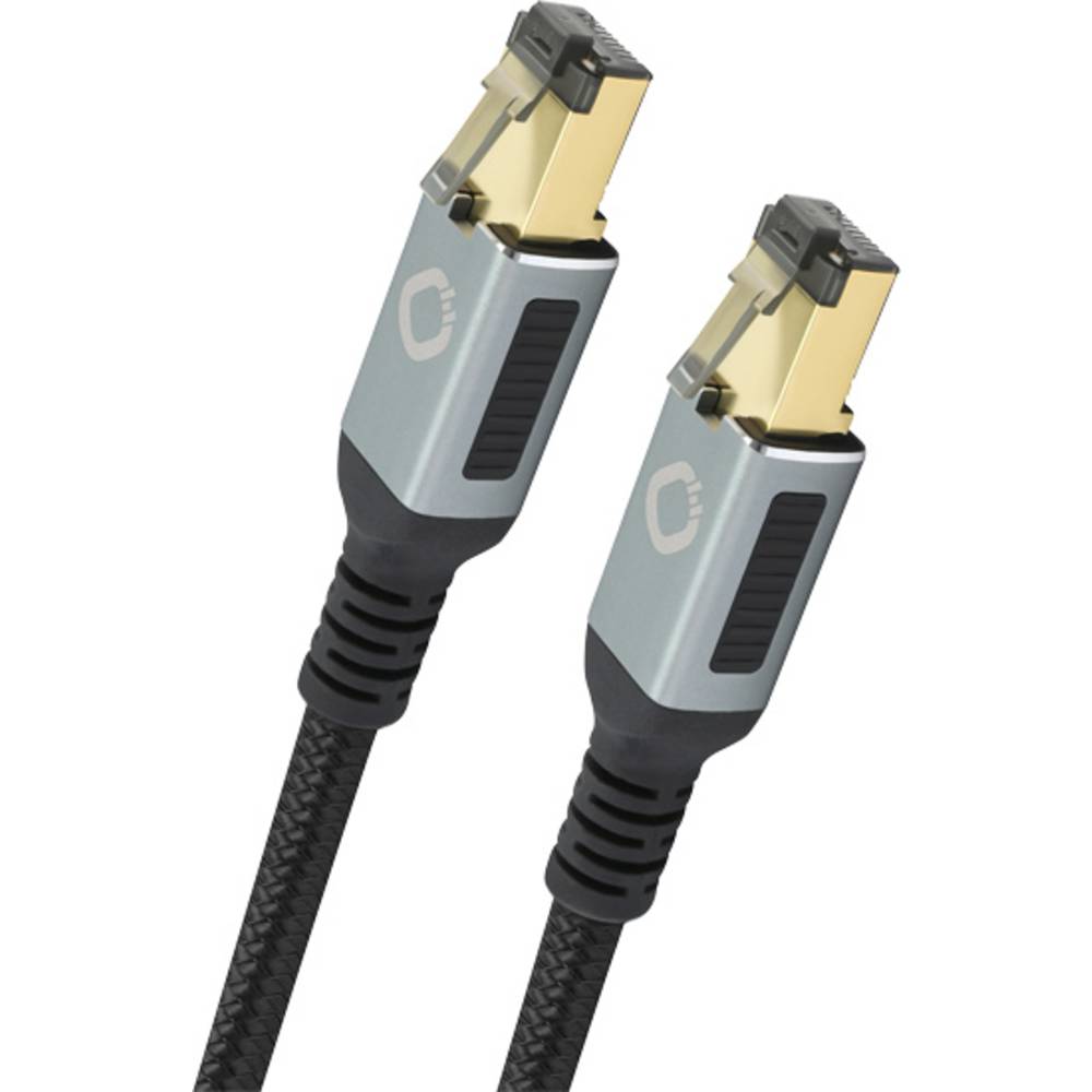 Image of Oehlbach D1C13353 RJ45 Network cable patch cable CAT 81 200 m Black Gold 1 pc(s)