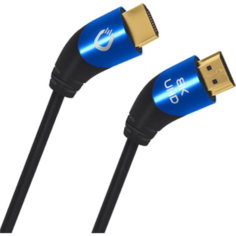 Image of Oehlbach HDMI Cable HDMI-A plug HDMI-A plug 300 m Black D1C42533 Ultra HD (8K) triple shielding HDMI cable