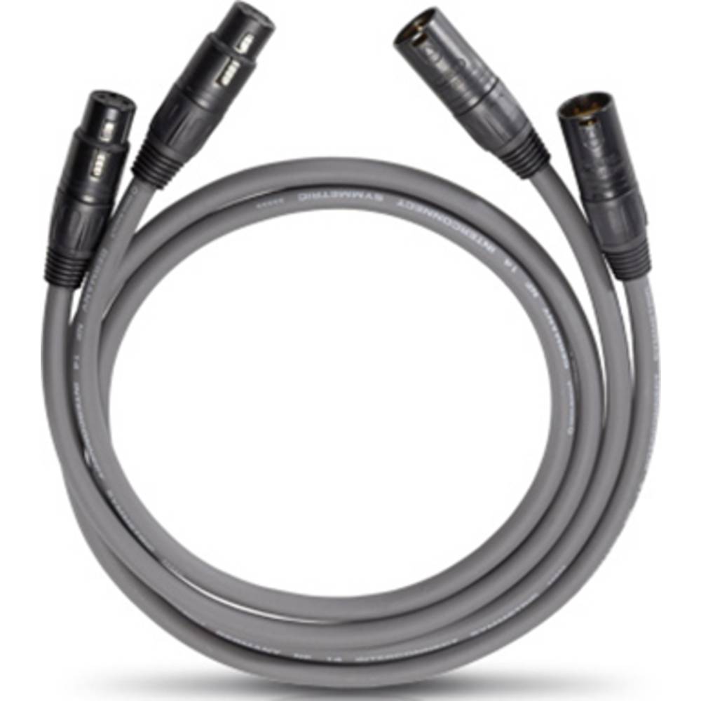 Image of Oehlbach NF 14 Master X XLR Cable [1x XLR plug - 1x XLR socket] 075 m Anthracite
