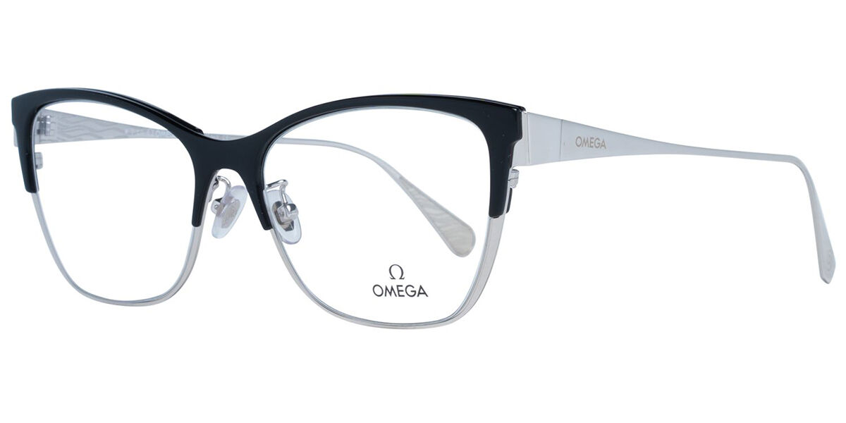 Image of Omega OM5001-H 01A Óculos de Grau Pretos Feminino PRT