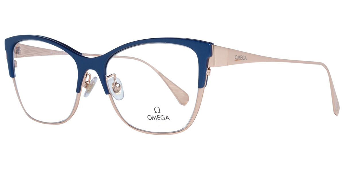 Image of Omega OM5001-H 090 Óculos de Grau Azuis Feminino BRLPT