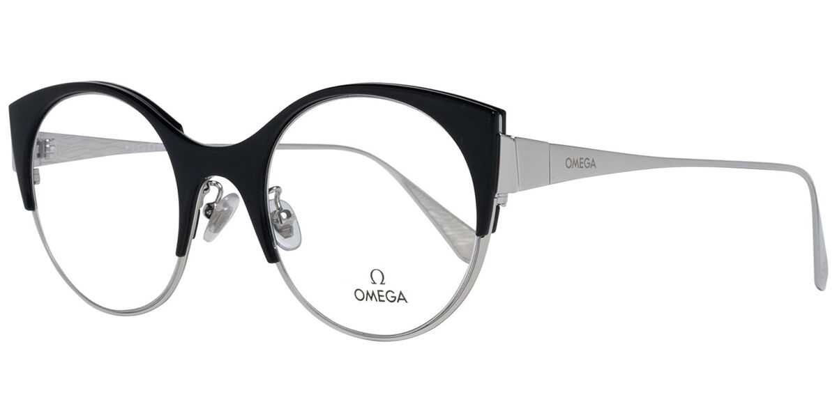Image of Omega OM5002-H 01A 51 Czarne Damskie Okulary Korekcyjne PL